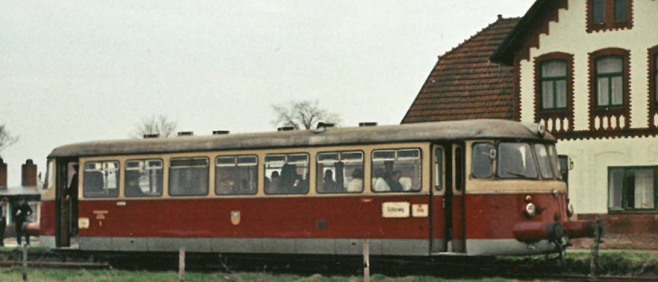 Mit dem VVM auf dem Netz der Schleswiger Kreisbahn unterwegs im April 1971